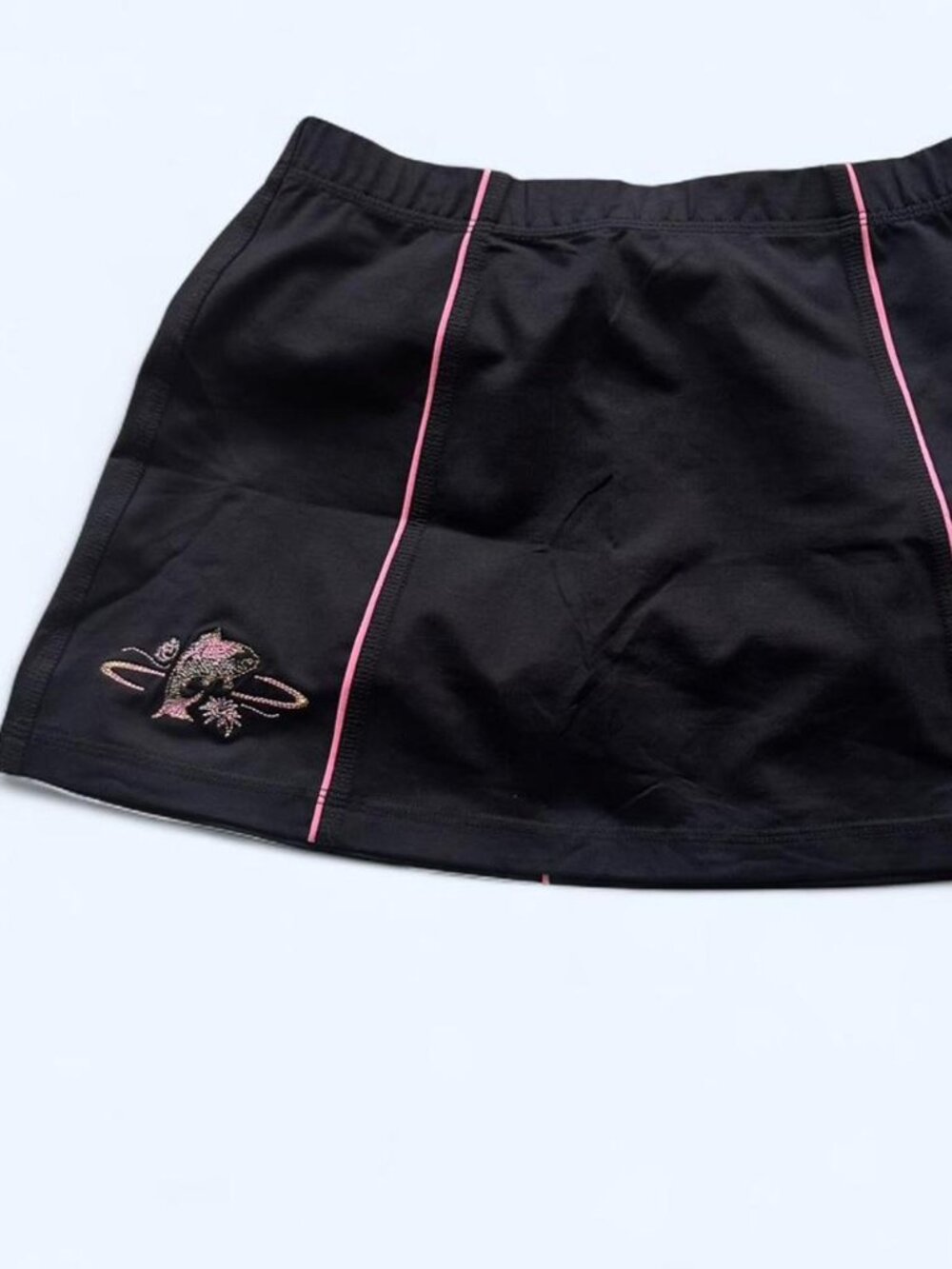 Y2K Anatomie Black Pink Tennis Mini Skirt Sz Sm